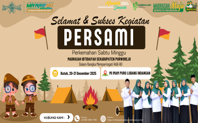 Kemah Persahabatan MI Se Kabupaten Purworejo Dalam Rangka Hab Kemenang Ke 80 Tahun 2025.